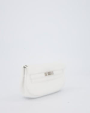 Hermès Kelly Moove Bag in Blanc Swift Leather with Palladium Hardware