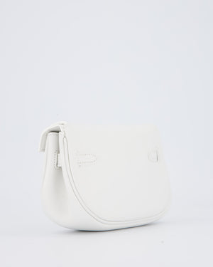 Hermès Kelly Moove Bag in Blanc Swift Leather with Palladium Hardware