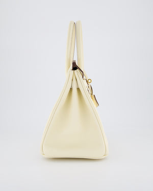 *HOT* Hermès Birkin 30 Retourne Bag in Nata Epsom Leather with Gold Hardware