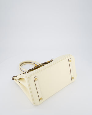 *HOT* Hermès Birkin 30 Retourne Bag in Nata Epsom Leather with Gold Hardware