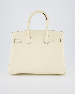 *HOT* Hermès Birkin 30 Retourne Bag in Nata Epsom Leather with Gold Hardware