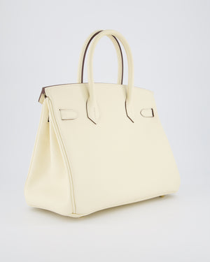 *HOT* Hermès Birkin 30 Retourne Bag in Nata Epsom Leather with Gold Hardware