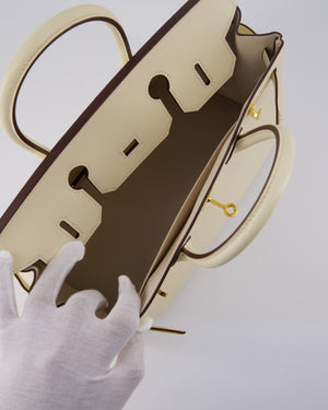 *HOT* Hermès Birkin 30 Retourne Bag in Nata Epsom Leather with Gold Hardware