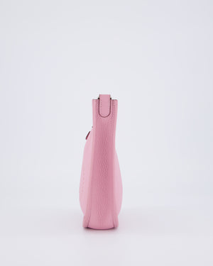 Hermès Mini Evelyne 16 Amazone Bag in Mauve Sylvestre Clemence Leather with Palladium Hardware