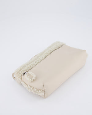 Loro Piana Beige Leather and Shearling L19 Cross Body Bag