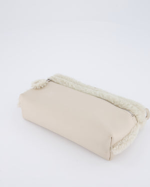 Loro Piana Beige Leather and Shearling L19 Cross Body Bag