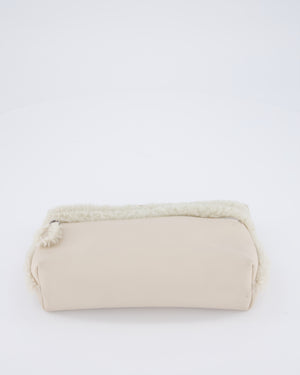 Loro Piana Beige Leather and Shearling L19 Cross Body Bag