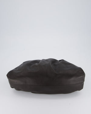 Bottega Veneta Brown Large Pouch Bag in Calfskin Leather