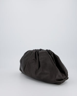 Bottega Veneta Brown Large Pouch Bag in Calfskin Leather