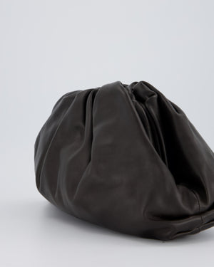 Bottega Veneta Brown Large Pouch Bag in Calfskin Leather