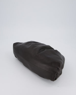 Bottega Veneta Brown Large Pouch Bag in Calfskin Leather