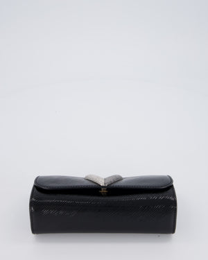 Louis Vuitton Epi Electric Night Box Bag in Black Patent Epi Leather with Silver Hardware