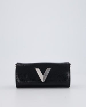 Louis Vuitton Epi Electric Night Box Bag in Black Patent Epi Leather with Silver Hardware
