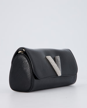 Louis Vuitton Epi Electric Night Box Bag in Black Patent Epi Leather with Silver Hardware