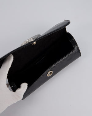 Louis Vuitton Epi Electric Night Box Bag in Black Patent Epi Leather with Silver Hardware