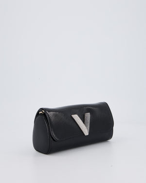 Louis Vuitton Epi Electric Night Box Bag in Black Patent Epi Leather with Silver Hardware