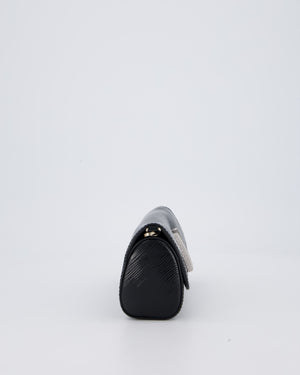 Louis Vuitton Epi Electric Night Box Bag in Black Patent Epi Leather with Silver Hardware