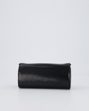 Louis Vuitton Epi Electric Night Box Bag in Black Patent Epi Leather with Silver Hardware