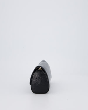 Louis Vuitton Epi Electric Night Box Bag in Black Patent Epi Leather with Silver Hardware