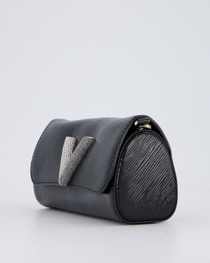 Louis Vuitton Epi Electric Night Box Bag in Black Patent Epi Leather with Silver Hardware