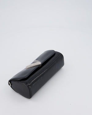 Louis Vuitton Epi Electric Night Box Bag in Black Patent Epi Leather with Silver Hardware