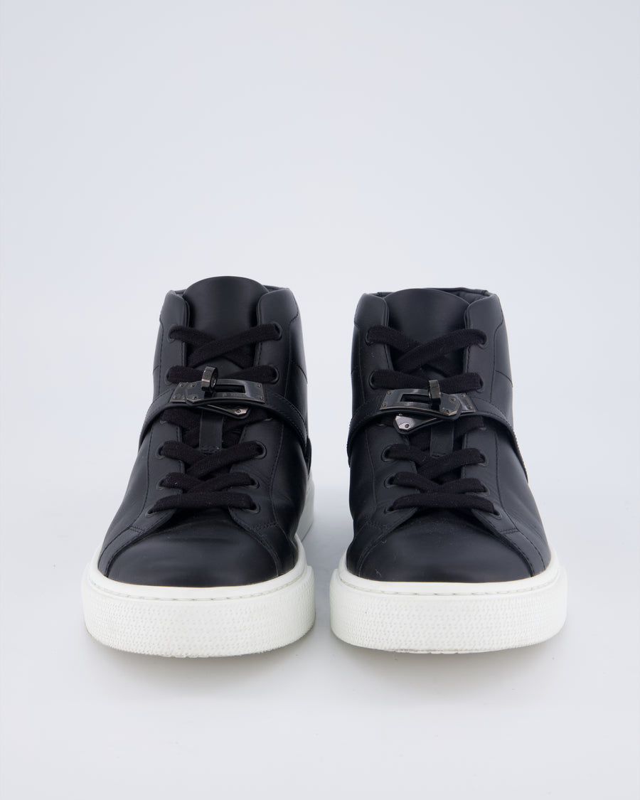 Hermès Daydream High-Top Sneaker with So Black Hardware Size EU 38.5