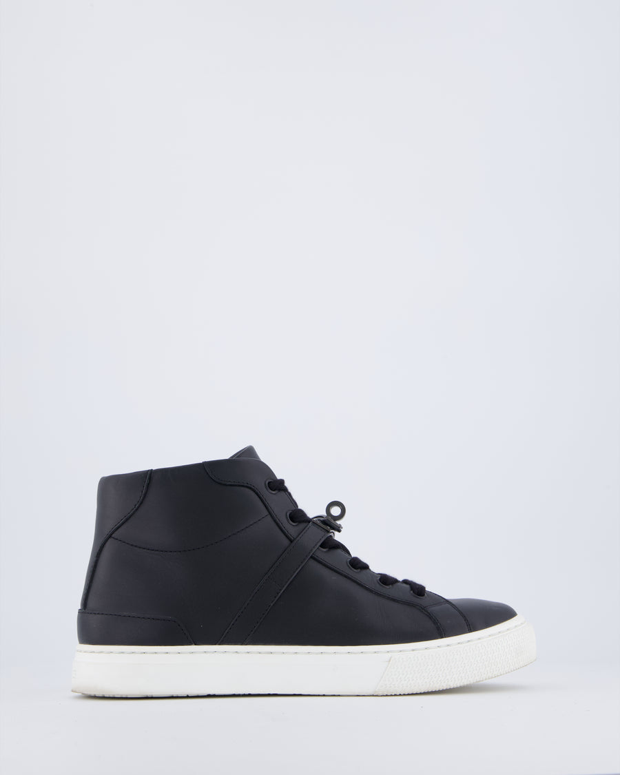 Hermès Daydream High-Top Sneaker with So Black Hardware Size EU 38.5