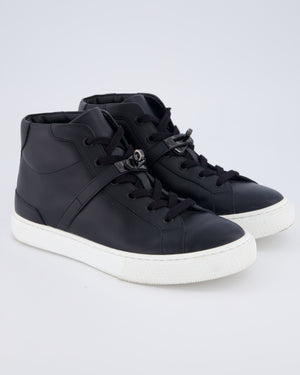 Hermès Daydream High-Top Sneaker with So Black Hardware Size EU 38.5