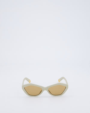 Jacquemus Beige Bambino Sunglasses with Brown Lens Detail