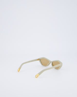 Jacquemus Beige Bambino Sunglasses with Brown Lens Detail