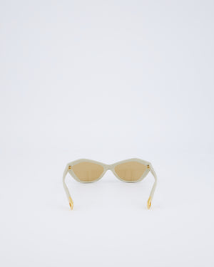 Jacquemus Beige Bambino Sunglasses with Brown Lens Detail