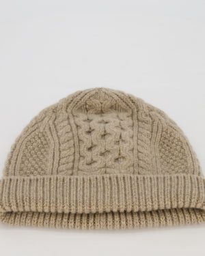 Loro Piana Light Brown Cashmere Beanie