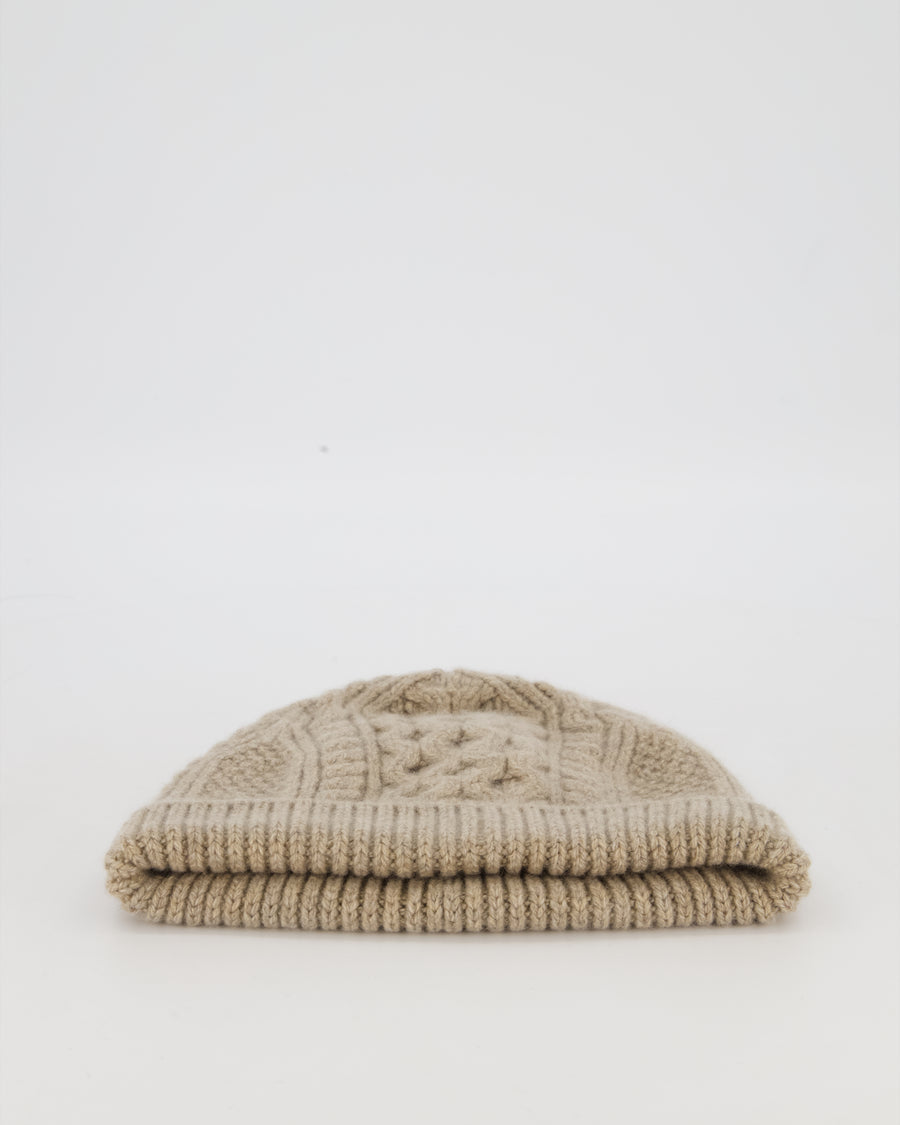 Loro Piana Light Brown Cashmere Beanie