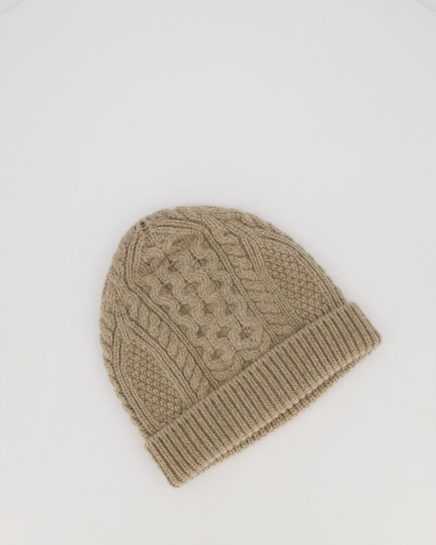 Loro Piana Light Brown Cashmere Beanie