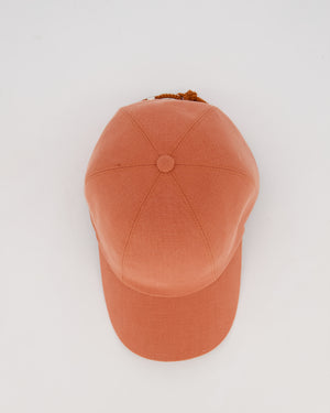 Hermès Cream Linen Maelle Maillon Cap Size 56