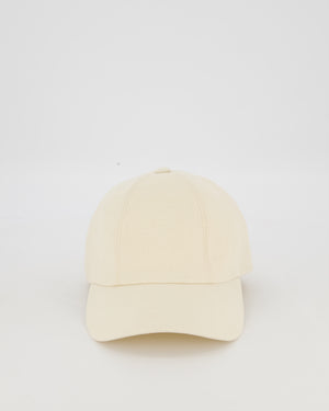 Hermès Peach Linen Maelle Maillon Cap Size 57