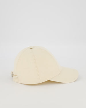 Hermès Peach Linen Maelle Maillon Cap Size 57