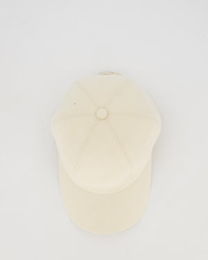 Hermès Peach Linen Maelle Maillon Cap Size 57