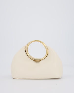Jacquemus Le Petit Calino Bag in Cream Nappa Leather with Gold Hardware RRP £840