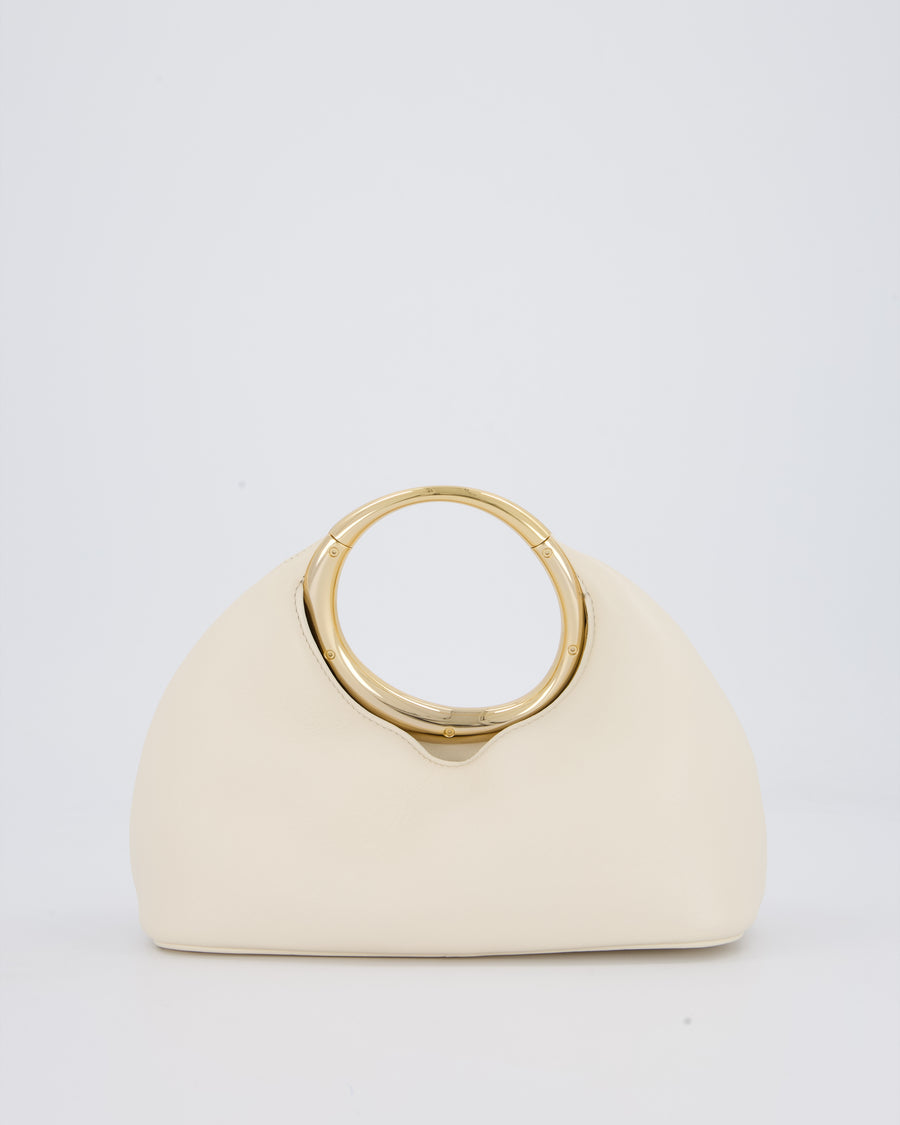 Jacquemus Le Petit Calino Bag in Cream Nappa Leather with Gold Hardware RRP £840