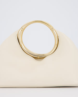 Jacquemus Le Petit Calino Bag in Cream Nappa Leather with Gold Hardware RRP £840