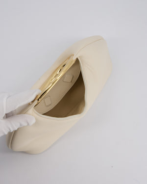 Jacquemus Le Petit Calino Bag in Cream Nappa Leather with Gold Hardware RRP £840