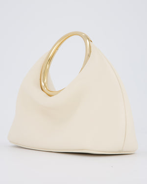 Jacquemus Le Petit Calino Bag in Cream Nappa Leather with Gold Hardware RRP £840