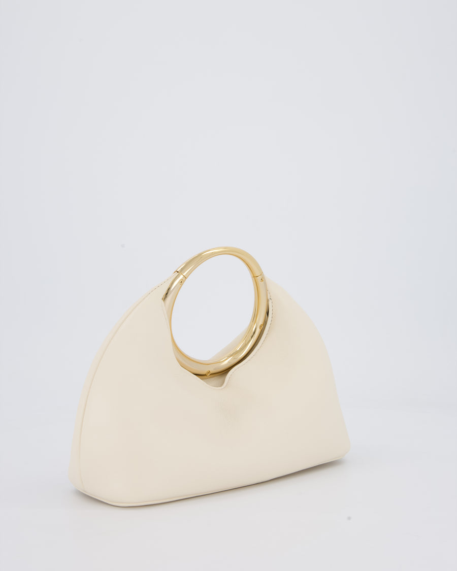 Jacquemus Le Petit Calino Bag in Cream Nappa Leather with Gold Hardware RRP £840