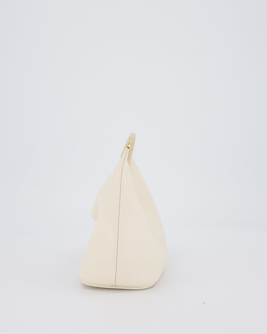 Jacquemus Le Petit Calino Bag in Cream Nappa Leather with Gold Hardware RRP £840