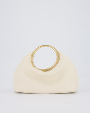 Jacquemus Le Petit Calino Bag in Cream Nappa Leather with Gold Hardware RRP £840