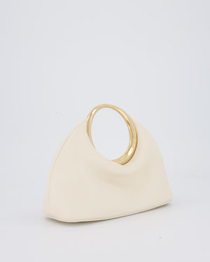 Jacquemus Le Petit Calino Bag in Cream Nappa Leather with Gold Hardware RRP £840