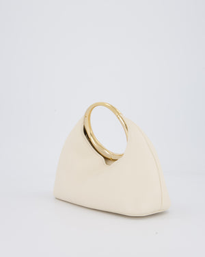 Jacquemus Le Petit Calino Bag in Cream Nappa Leather with Gold Hardware RRP £840