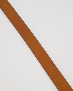 Chloé Brown Logo Leather Belt Size M / 90