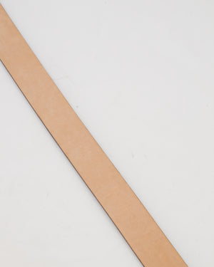 Chloé Brown Logo Leather Belt Size M / 90